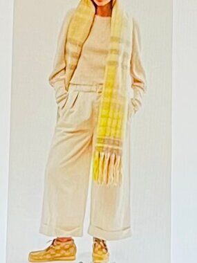 Free People After Love Relaxed Wide Leg Cuff Pants in Sandshell (M) NWT